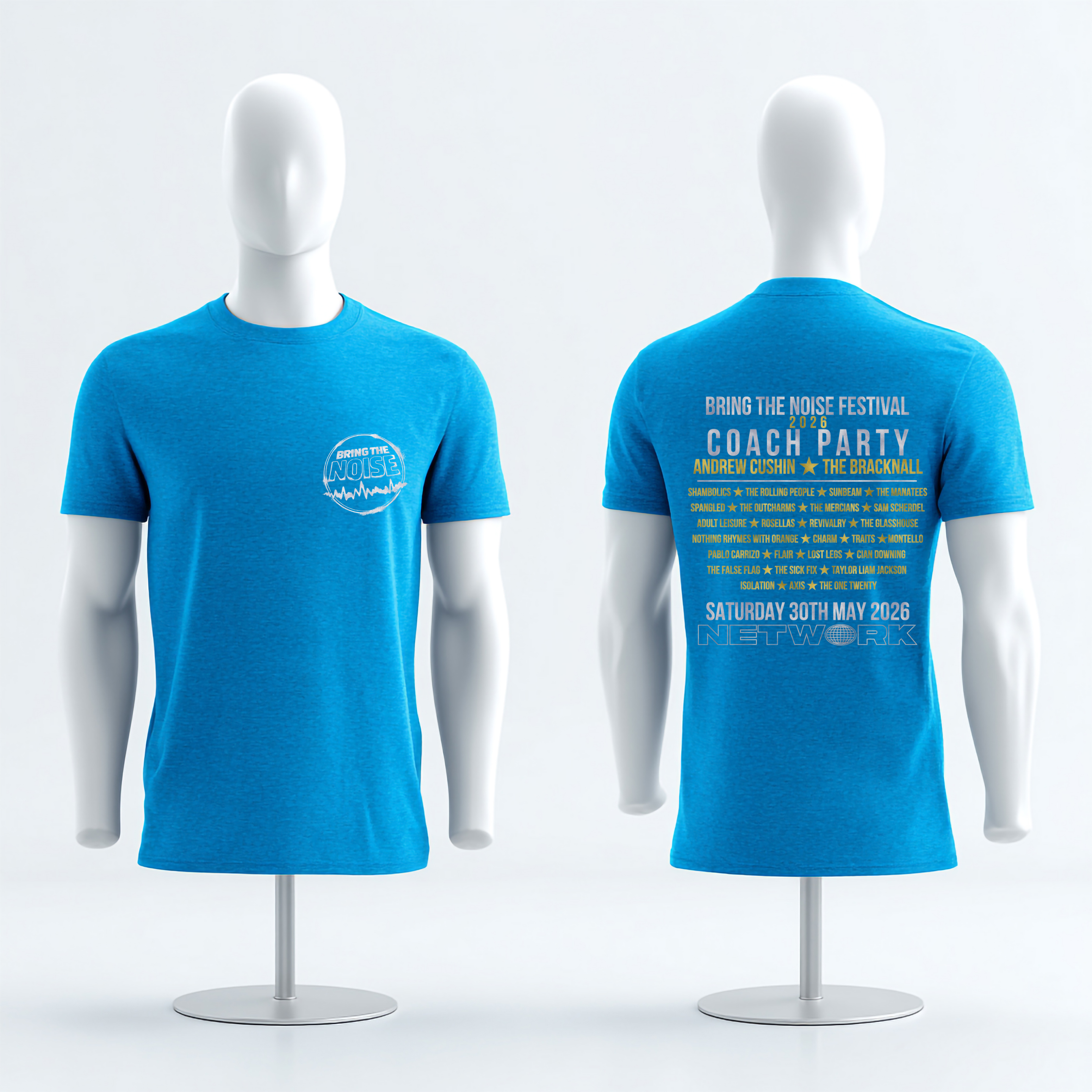 Bring the Noise 2026 T-Shirt – Sapphire Blue