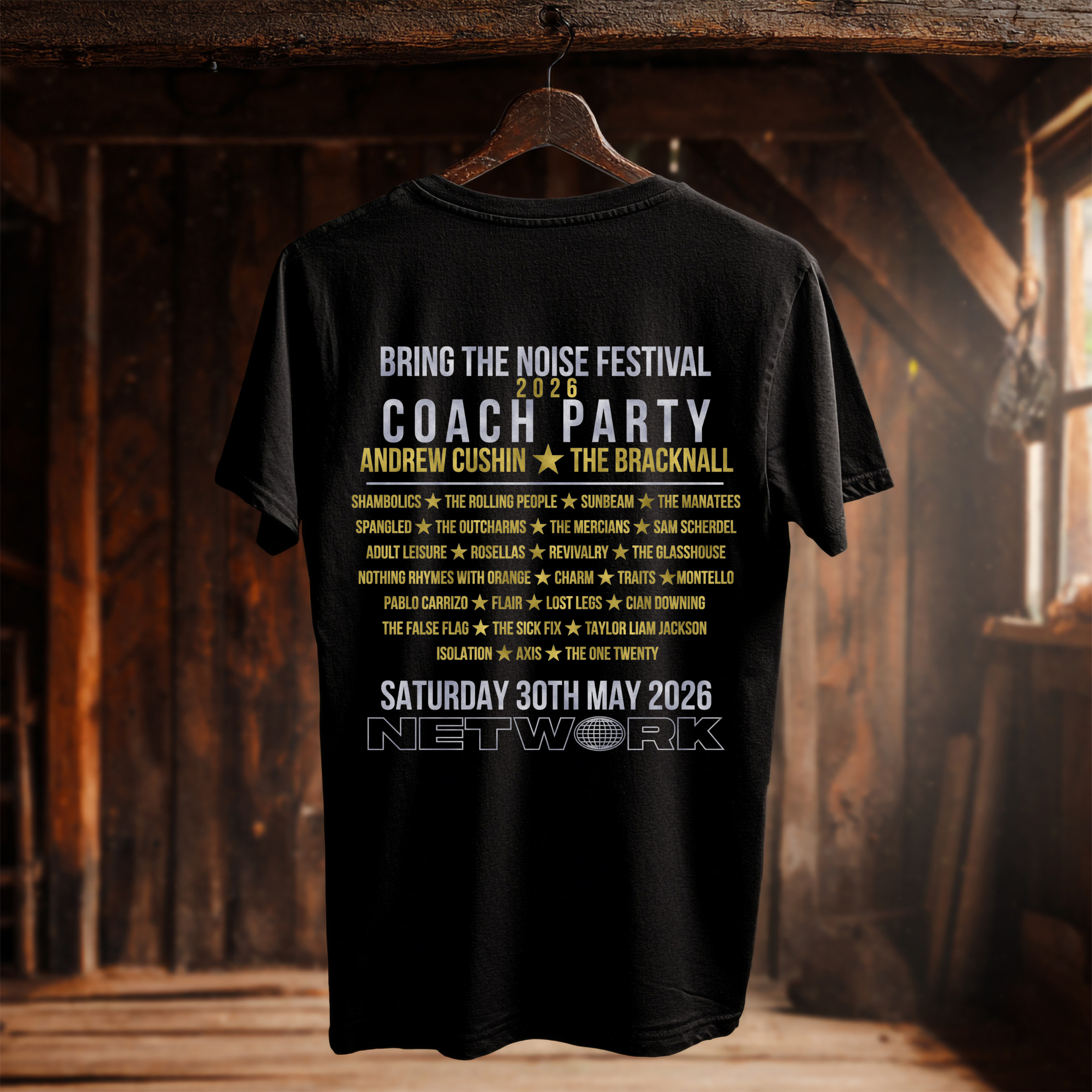 Bring the Noise 2026 T-Shirt – Black