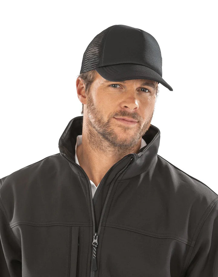 Embroidered Core Detroit 1/2 Mesh Trucker Cap